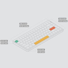 Load image into Gallery viewer, nuphy Air75 V2 Portable 75% Mechanical Keyboard,Wireless Keyboard,Supports Bluetooth/2.4G/USB-C RGB Gaming Keyboards,Compatible with Windows/Mac OS/Linux Systems Grey-Gateron Aloe Switch
