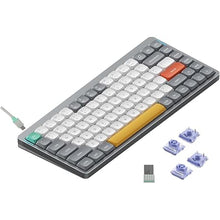 Load image into Gallery viewer, nuphy Air75 V2 Portable 75% Mechanical Keyboard,Wireless Keyboard,Supports Bluetooth/2.4G/USB-C RGB Gaming Keyboards,Compatible with Windows/Mac OS/Linux Systems Grey-Gateron Wisteria Switch
