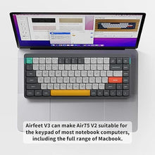 Load image into Gallery viewer, nuphy Air75 V2 Portable 75% Mechanical Keyboard,Wireless Keyboard,Supports Bluetooth/2.4G/USB-C RGB Gaming Keyboards,Compatible with Windows/Mac OS/Linux Systems Grey-Gateron Wisteria Switch
