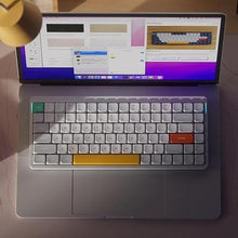 Load image into Gallery viewer, nuphy Air75 V2 Portable 75% Mechanical Keyboard,Wireless Keyboard,Supports Bluetooth/2.4G/USB-C RGB Gaming Keyboards,Compatible with Windows/Mac OS/Linux Systems White-Gateron Moss Switch
