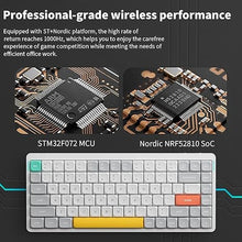 Load image into Gallery viewer, nuphy Air75 V2 Portable 75% Mechanical Keyboard,Wireless Keyboard,Supports Bluetooth/2.4G/USB-C RGB Gaming Keyboards,Compatible with Windows/Mac OS/Linux Systems White-Gateron Moss Switch
