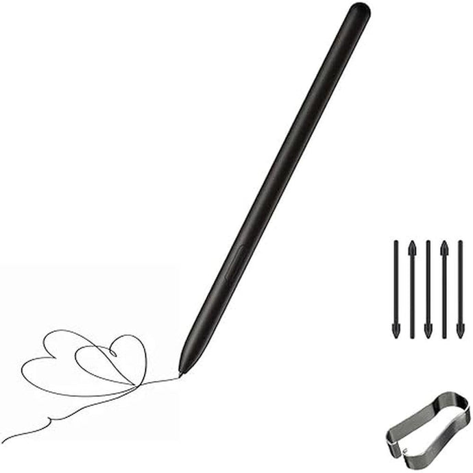 Galaxy Book 3 Pro 360 Pen for Samsung Galaxy Book Pro 3 360 S Pen for Samsung Galaxy Book 3 Pro Stylus Pen with Galaxy Book 3 360 Nibs Replacement(Black)