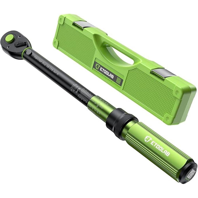 1/2 Drive Click Torque Wrench Dual-Range?10-170.0ft.lb/13.60-230.5Nm?±3% Precision Torque Wrench 1/2 Drive, 72 Tooth Dual-Direction Adjustable Torque Wrench for Bicycle, Moto and Car Maintenance