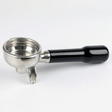 Load image into Gallery viewer, 58mm Portafilter Double Spout Compatible with E61 Group Head, 2 ears 58mm Portafilter with Filter Basket and ABS Handle
