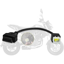 Load image into Gallery viewer, OBD Cable Fit for Delphi 6pin and fit for Benelli 6pin to 16pin Motorcycle Adapter, OBD2 Connector Compatible for Delphi/Bosch ECU Motorbike,Work with Obd1 to Obd2 Scanner Diagnostic Tool

