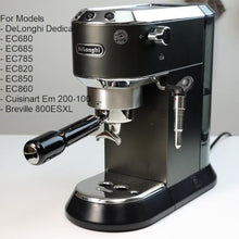Load image into Gallery viewer, 51mm Portafilter 3 Ears with Double Spout Compatible for Delonghi Dedica EC680/EC685/EC785/EC820/EC850/EC860-ABS Handle
