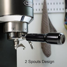 Load image into Gallery viewer, 51mm Portafilter 3 Ears with Double Spout Compatible for Delonghi Dedica EC680/EC685/EC785/EC820/EC850/EC860-ABS Handle
