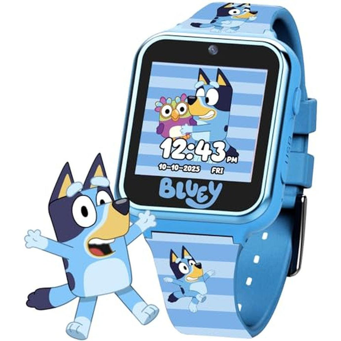 Accutime Bluey Kids Smartwatch with Camera, Games, Pedometer and Audio Recorder for Creative Play and Learning, 1.5