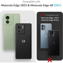 Load image into Gallery viewer, TUDIA Dual Shield Merge Phone Case for Motorola Edge 2023 - Dual Layer, Military Grade, Non-Slip, Shockproof &amp; Heavy Duty Phone Case Cover &amp; Protector - Hunter Green
