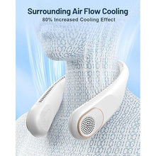 Load image into Gallery viewer, SWEETFULL Portable Neck Fan 360° Cooling Bladeless Personal Fan | No Hair Twisting - 4000mAh USB Rechargeable Wearable Fan for Travel, Birthday Gifts for Men, Women, Mom, and Dad
