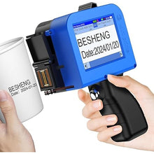Load image into Gallery viewer, Mini Handheld Inkjet Printer, Handheld Printer Portable with 42ml Fast-Drying Solvent Ink Handheld Inkjet Printer Gun for Date/Batch/QRcode/Barcode Handheld Printer for Any Surface (MP10, 0.5inch)
