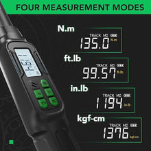 Load image into Gallery viewer, Digital Torque Wrench 1/2 Drive, 5-99.5 ft-lbs, for Bicycle Moto&amp;Car Maintenance
