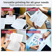 Load image into Gallery viewer, Mobile Portable Wireless Printer, P831 Portable Thermal Transfer Printer, Bluetooth &amp; Inkless, 300DPI, Support US Letter/A4/A5/B5 Plain Paper, Ideal for Business Travel
