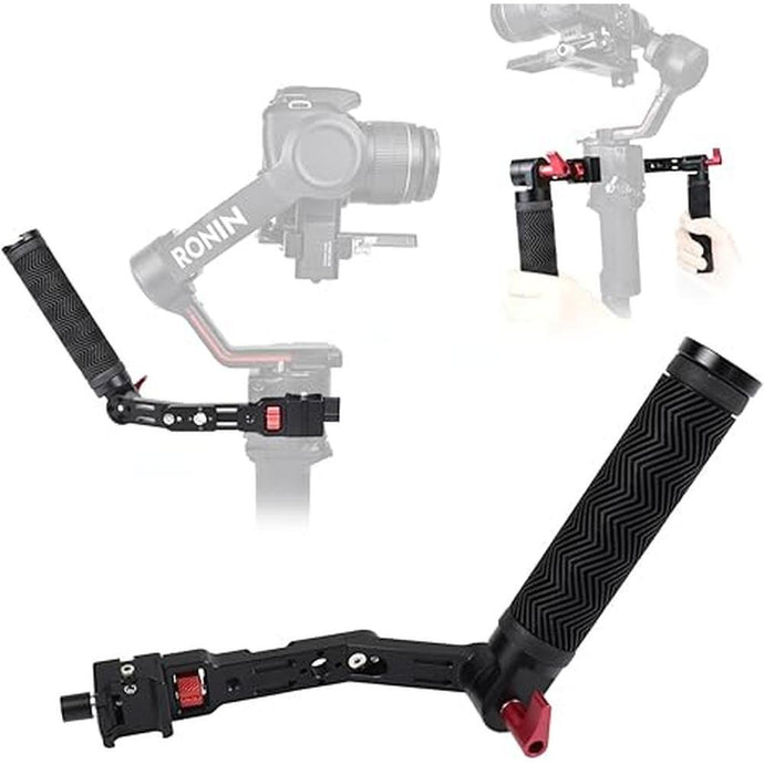 Adjustable NATO Briefcase Sling Handle for DJI Ronin RSC2 / RS3 / RS3 Mini, Gimbal Handgrip Extension Grip with Cold Shoe Mount 1/4