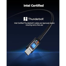 Load image into Gallery viewer, Cable Matters [Intel Certified] 80Gbps Thunderbolt 5 Cable with up to 120Gbps Bandwidth Boost and 240W Charging - 1m / 3.3ft, Compatible with Thunderbolt 4, USB4, and USB C, Black

