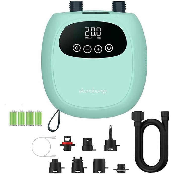 Electric Paddle Board Pump, Rechargeable 20PSI SUP Pump, Dual-Stage Inflation and Deflation Sup Air Pump, Portable Electric Pump for Kayaks, Wind Wings, SUPs
