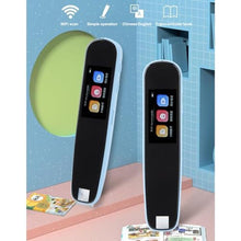 Load image into Gallery viewer, Fockety Pen Scanner, Text to Speech Device for Dyslexia, LCD Touchscreen Digital Highlighter Pen Reader, Exam Reading Pen for Students Language Translator Device Scan to Translate (Blue)
