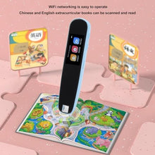 Load image into Gallery viewer, Fockety Pen Scanner, Text to Speech Device for Dyslexia, LCD Touchscreen Digital Highlighter Pen Reader, Exam Reading Pen for Students Language Translator Device Scan to Translate (Blue)
