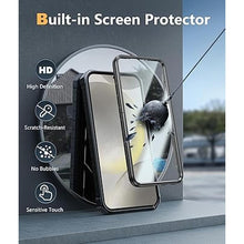 Load image into Gallery viewer, FNTCASE for Samsung Galaxy S24-Plus Case: Military Grade Phone Case with Kickstand | Built-in Screen Protector Protective Rugged Shockproof Durable Drop Proof Phone Cover for Galaxy S24 Plus 5G Black

