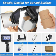 Load image into Gallery viewer, Handheld Inkjet Printer with 4.3Inch Touch Screen Printing Height 0.5&quot; &amp; 45MM/S Printing Speed for Batch Number Barcode Text Logo QR Code Luxury Wishing Artifact(Support 25 Languages)
