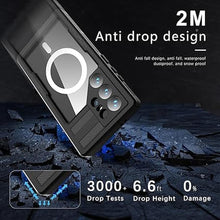 Load image into Gallery viewer, NINKI Compatible with Magsafe Case for Samsung Galaxy S24 Ultra Case Waterproof with Screen Protector,Magnetic Protective Case for Samsung S24 Ultra Waterproof Phone Case for S24 Ultra 5G Case Black
