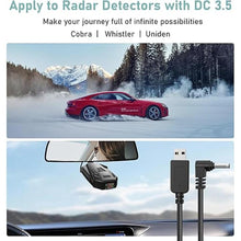 Load image into Gallery viewer, Cobra Radar Detector Power Cable - USB to DC3.5 Plug, Replacement for Cobra RAD 380/480i, Uniden DFR1/DFR3, Whistler, Radenso Pro M &amp; More
