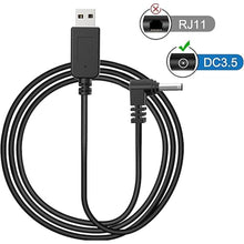 Load image into Gallery viewer, Cobra Radar Detector Power Cable - USB to DC3.5 Plug, Replacement for Cobra RAD 380/480i, Uniden DFR1/DFR3, Whistler, Radenso Pro M &amp; More
