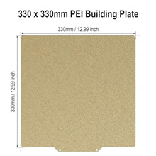 Load image into Gallery viewer, TMYPN 330x330mm Double Side Texture PEI Build Plate for Elegoo Neptune 3 Plus / 4 Plus 3D Printer, Spring Steel Plate and Magnetic Base Print Bed for A30/A30 Pro, Tronxy X3S/X5S/X5S Pro, Qid1 X-Max3
