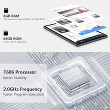 Load image into Gallery viewer, Android 14 Tablet 10.1 inch Tablet 2024 Latest Tablets with Keyboard Mouse 10GB+64GB 1TB Expand 6000mAh Octa-Core Processor Dual Camera WiFi 1280x800 IPS 18W Fast Charging(Black)
