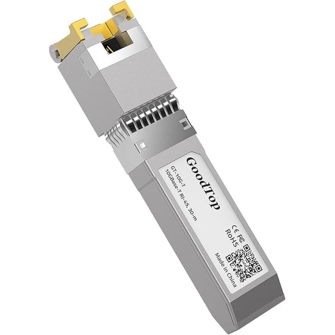 10G SFP+ Copper Transceiver,10GBase-T SFP to RJ45 10Gb Module,SFP+ to Ethernet,Plug and Play,Hot Pluggable,1G/2.5G/10G Adaptive