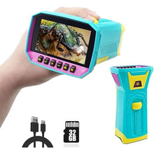 Load image into Gallery viewer, Kids Digital Microscope, 3 inch IPS Screen, 800X Magnification, Lightweight &amp; Portable, 32GB Inlcuded, Handheld

