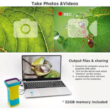 Load image into Gallery viewer, Kids Digital Microscope, 3 inch IPS Screen, 800X Magnification, Lightweight &amp; Portable, 32GB Inlcuded, Handheld
