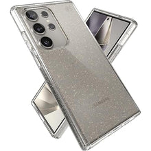 Load image into Gallery viewer, Speck Presidio Perfect Clear Samsung Galaxy S24 Ultra Case - Drop &amp; Camera Protection, Clear Phone Case, Wireless Charging Compatible, Shock Absorbant, Galaxy S24 Ultra Case - Gold Glitter
