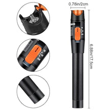 Load image into Gallery viewer, 1pcs 10km Visual Fault Locator Fiber VFL Fiber Optic Cable Tester Meter with 1pc Singlemode 9/125m FC Male to LC Female Adapter
