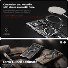 Load image into Gallery viewer, VRS DESIGN Terra Guard Ultimate for Galaxy S24 Ultra Phone Case (2024), Premium Sturdy Fully Coverd Camera Lens Protection Cover Case Compatible with Magsafe (Matte Black)
