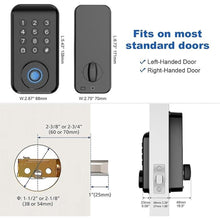 Load image into Gallery viewer, Fingerprint Door Lock, Keyless Entry Door Lock, Smart Locks for Front Door, Smart Door Lock with App Control, Smart Bluetooth Keypad Deadbolt, Auto Lock, Easy Install (Black)
