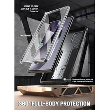 Load image into Gallery viewer, Poetic Spartan Case for Galaxy S24 Ultra 6.8&quot;, [Slide Camera Cover] [Screen Protector Works with Fingerprint ID]Military Grade Rugged Shockproof S24 Ultra Phone Case with Kickstand, Metallic Gun Metal
