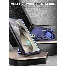 Load image into Gallery viewer, Poetic Spartan Case for Galaxy S24 Ultra 6.8&quot;, [Slide Camera Cover] [Screen Protector Works with Fingerprint ID] Military Grade Rugged Shockproof S24 Ultra Phone Case with Kickstand, Midnight Blue
