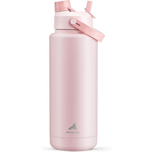 Load image into Gallery viewer, 40 oz Insulated Water Bottle with 2-in-1 Straw and Spout Lid, Keep Cold 24H, Leak-Proof, BPA-Free, Double Wall Stainless Steel Water Bottle for Sports, Gym, Travel, and School (Cotton Candy)
