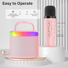 Load image into Gallery viewer, Kids Karaoke Machine: Mini Karaoke Machine with Microphone for Home Party, Kids Christmas Halloween Birthday Gifts, Music Toys for Girls Boys Teen Age 3, 4, 5, 6, 7, 8, 9, 10, 11, 12+
