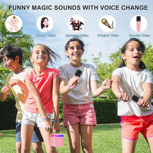 Load image into Gallery viewer, Karaoke Machine for Kids, Mini Karaoke Machine with 2 Wireless Microphones &amp; Disco Lights for Home Party, Kids Christmas Easter Birthday Gifts, Music Toys for Girls Boys Age 3 4 5 6 7 8 9 10 11 12+
