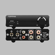 Load image into Gallery viewer, Topping PA3S Power Amplifier MA12070*2 Class D Fully Balanced Single Ended AMP 80W*2 RCA TRS Power Amplifier (Silver)
