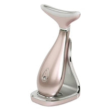 Load image into Gallery viewer, Lily Neck Face Massager, Skin Rejuvenation Beauty Massager, 3-in-1 at-Home Facial Spa Tool, Lifting, Toning and Tightening for a Radiant Appearance (Rose Gold)
