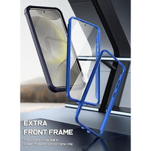 Load image into Gallery viewer, Poetic Guardian Case for Samsung Galaxy S24 6.2", [Built-in Camera Stand] [Screen Protector Work with Fingerprint ID] Full Body Shockproof Protective Rugged Clear Cover, Blue/Clear
