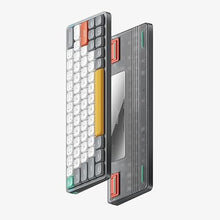 Load image into Gallery viewer, nuphy Air60 V2 Portable Wireless Keyboard 60% Low Profile Mechanical Keyboard Support QMK/VIA Compatible with Windows/mac OS/Linux Supports Bluetooth 5.1/2.4GHz/USB-C Grey-Gateron Wisteria Switch
