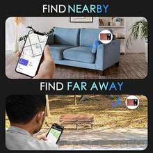 Load image into Gallery viewer, Wallet Tracker Wireless Recharging IP68 Thin Item Finder Card Luggage Located Bluetooth Works with Apple Find My APP &amp; Network (iOS Only) Black
