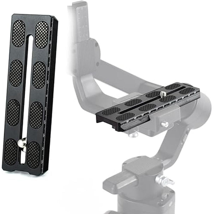 Aluminum Quick Release Plate 120mm for DJI Ronin SC Gimbal,Camera Mounting Plate Compatible Arca-Swiss with 1/4