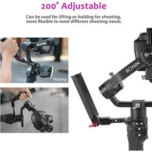 Load image into Gallery viewer, Gimbal Grip Handle Handy Sling Handgrip for DJI Ronin S/SC / RSC2,Adjustable Gimbal Side Extension Cold Shoe Mount 1/4" 3/8" Holes Stabilizer Accessory Handle
