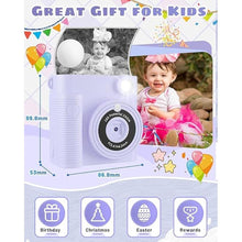 Load image into Gallery viewer, Kids Instant Print Camera - 1080P HD Digital Camera for Toddlers, 32G SD Card, Perfect for 3-11 Year Old Girls &amp; Boys - Christmas &amp; Birthday Gift
