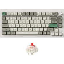 Load image into Gallery viewer, Keychron Q1 Max RGB QMK/VIA Custom Mechanical Keyboard, Full Metal Programmable Knob 2.4 GHz/Bluetooth/Wired Keyboard with Hot-Swappable Gateron Jupiter Red Switch for Mac Windows Linux - White
